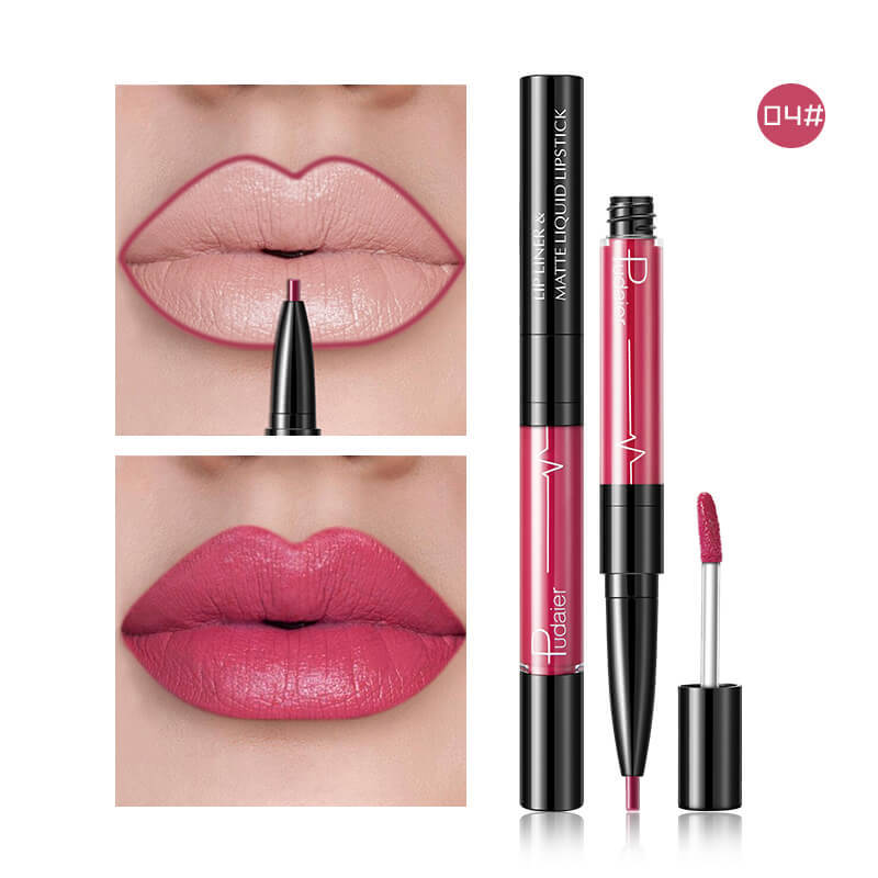 Pudaier Matte Lip Gloss Lip Liner 2 in1 Maqui gem Professional Complete Agate Red Lip Tint Plumper Tattoo Makeup liquid Lipstick Pudaier Matte Lip Gloss Lip Liner 2 in1 Maqui gem Professional Complete Agate Red Lip Tint Plumper Tattoo Makeup liquid Lipstick